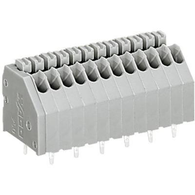 WAGO 250-408 Veerkrachtklemblok 0.50 mm² Aantal polen 8 Grijs 1 stuk(s)