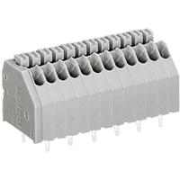 WAGO 250-407 Veerkrachtklemblok 0.50 mm² Aantal polen 7 Grijs 1 stuk(s)