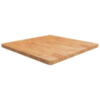 Tafelblad vierkant 90x90x4cm massief eikenhout lichtbruin