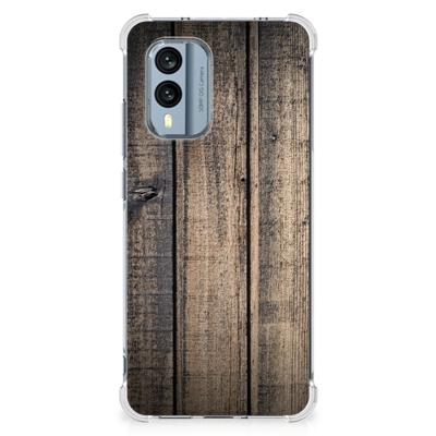 Nokia X30 Stevig Telefoonhoesje Steigerhout Nokia X30 Stevig Telefoonhoesje Steigerhout