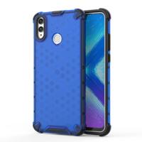 Schokbestendige honingraat PC + TPU Case voor Huawei Honor 8X (blauw)