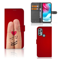 Motorola Moto G60s Wallet Case met Pasjes Liefde - Origineel Romantisch Cadeau