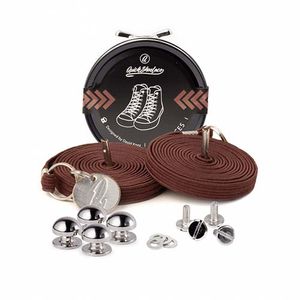 Quickshoelaces Casual collectie 120 cm lang bruin
