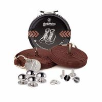 Quickshoelaces Casual collectie 120 cm lang bruin