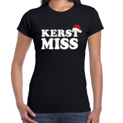 Foute Kerst T-shirt voor dames - Kerstmiss - zwart - Kerstmuts Foute Kerst T-shirt voor dames - Kerstmiss - zwart - Kerstmuts