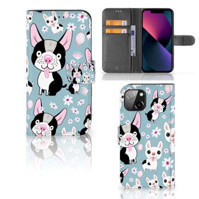 Apple iPhone 13 | Telefoonhoesje | Met pasjeshouder | Hondjes
