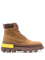 Moncler bottines Mon Corp à lacets - Marron