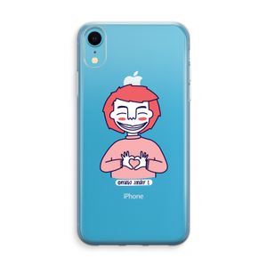Hartje: iPhone XR Transparant Hoesje