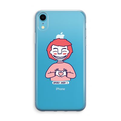 Hartje: iPhone XR Transparant Hoesje