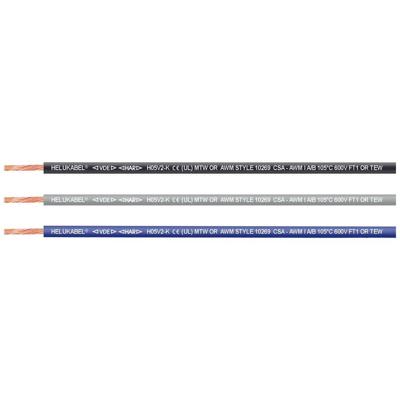 Helukabel 11019370-100 Enkele ader H05V2-K 1 x 1 mm² Zwart 100 m