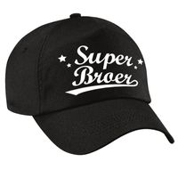 Super broer cadeau pet /cap zwart voor heren - thumbnail
