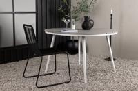 Nohr Ronde Tuintafel Erikka 120cm - Wit/Grijs