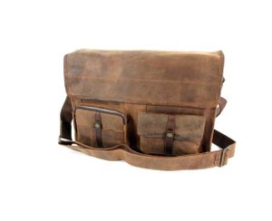 Messenger kleptas A4 werktas 13" laptop RUVIDO Coffee