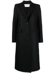 Harris Wharf London manteau en laine à simple boutonnage - Noir