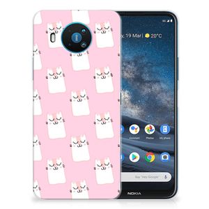 Nokia 8.3 TPU Hoesje Sleeping Cats