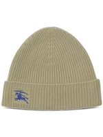 Burberry Equestrian Knight cashmere beanie - Tons neutres - thumbnail