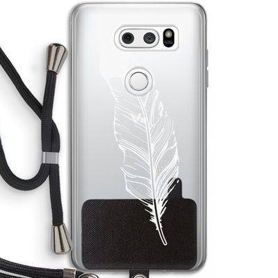 Pluim: LG V30 Transparant Hoesje met koord