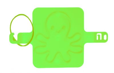 LG Imports strandzegel inktvis 8 cm groen LG Imports strandzegel inktvis 8 cm groen