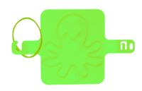 LG Imports strandzegel inktvis 8 cm groen - thumbnail