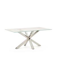Kave Home Eettafel 'Argo' Keramiek, 160 x 90cm, kleur Wit