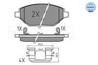 Remblokkenset, schijfrem 0252252218 - thumbnail