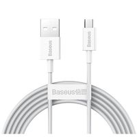 Baseus CAMYS-02 mobiele telefoonkabel Wit 1 m USB C Micro-USB B - thumbnail