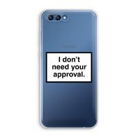 Don't need approval: Honor 10 Transparant Hoesje