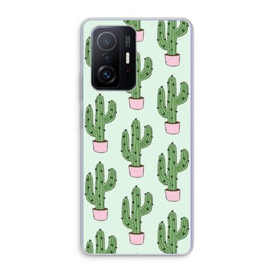 Cactus Lover: Xiaomi 11T Transparant Hoesje