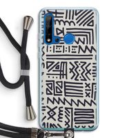 Marrakech print: Huawei P20 Lite (2019) Transparant Hoesje met koord