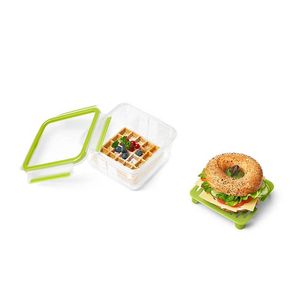 Emsa CLIP & GO Sandwichbox XL lunchbox 1,3 l, met roosterinzet voor 2e niveau