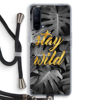 Stay wild: OnePlus Nord CE 5G Transparant Hoesje met koord