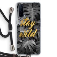 Stay wild: OnePlus Nord CE 5G Transparant Hoesje met koord
