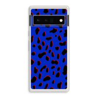 Blue Leopard: Google Pixel 6 Pro Transparant Hoesje