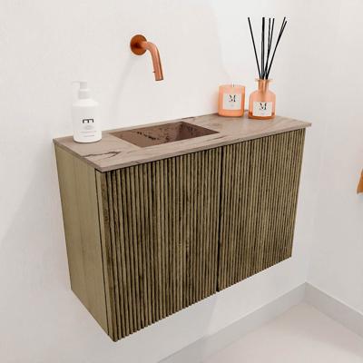 Toiletmeubel Mondiaz Joya Dlux | 60 cm | Meubelkleur Dusk | Faye wastafel Arena Wasbak Links | Zonder kraangat(en)