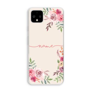 Rozen: Pixel 4 XL Transparant Hoesje