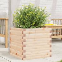 VidaXL Plantenbak 50x50x45,5 cm massief grenenhout