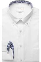 ETERNA Modern Fit Overhemd wit, Effen - thumbnail
