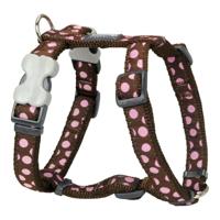 Hondentuigje Red Dingo Style Roze Bruin Schoonheidsvlekjes 25-39 cm