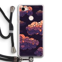 Patroon Wolken: Pixel 3 Transparant Hoesje met koord