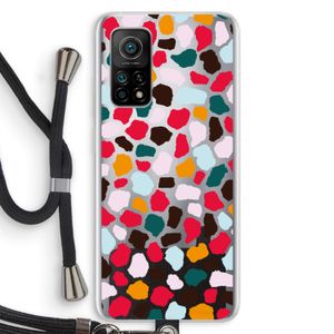 Colored Giraffe: Xiaomi Mi 10T 5G Transparant Hoesje met koord