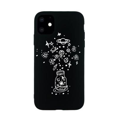Voor iPhone 11 geschilderde patroon zachte TPU beschermhoes (wensen fles)