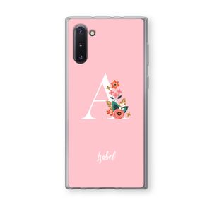 Pink Bouquet: Samsung Galaxy Note 10 Transparant Hoesje