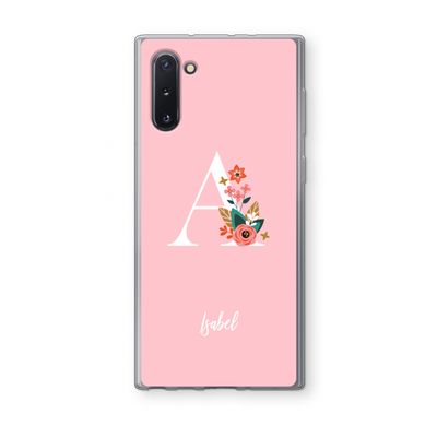 Pink Bouquet: Samsung Galaxy Note 10 Transparant Hoesje