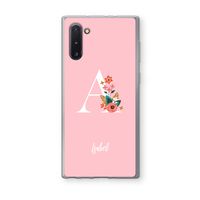 Pink Bouquet: Samsung Galaxy Note 10 Transparant Hoesje
