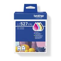 Inktcartridge brother lc-527 zwart + 3 kleuren | 5 stuks