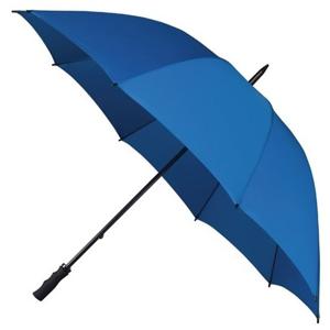 Falcone Golf stormparaplu windproof - blauw - lang - 130 cm