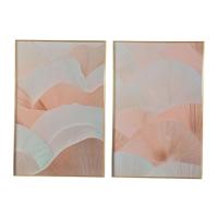 Schilderij Home ESPRIT Aluminium Hout MDF 80 x 3,5 x 120 cm