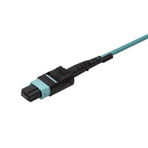 StarTech.com MPO8LCPL3M Glasvezel kabel 3 m MPO/MTP 8x LC OM3 Aqua-kleur
