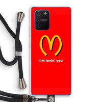 I'm lovin' you: Samsung Galaxy Note 10 Lite Transparant Hoesje met koord