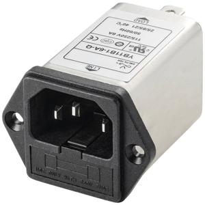 TRU COMPONENTS TC-10101432 Netfilter Met IEC-connector 250 V/AC 6 A 0.8 mH (l x b x h) 54.3 x 44 x 31.3 mm 1 stuk(s)